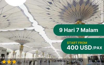 LA Umrah 9 Hari 7 Malam Bintang 3
